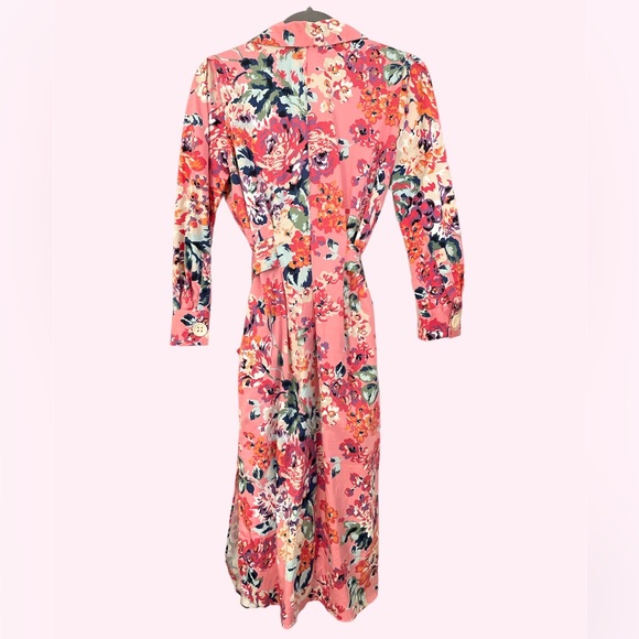 Zara Floral Print Shirt Dress - Picture 6 of 11